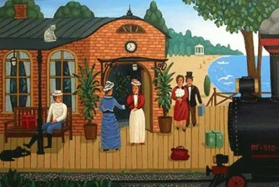 Waiting for the Train by Valeriy Parachod