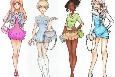 Aurora Cinderella Tiana Elsa