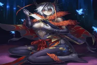 Mujer animÃ© con traje raro