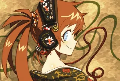 Chica animÃ© con auriculares