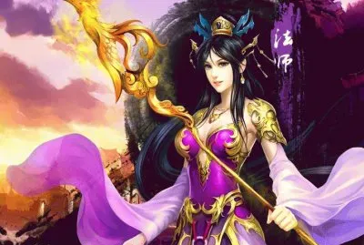 Chica con bastÃ³n del ave Fenix