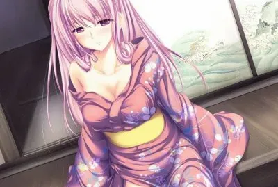Chica animÃ© triste sentada en la ventana