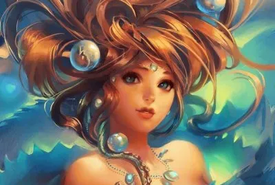 Chica con el cabello revuelto