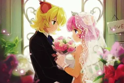 Pareja de animÃ© casÃ¡ndose