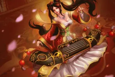 Mujer tocando instrumento en un salÃ³n