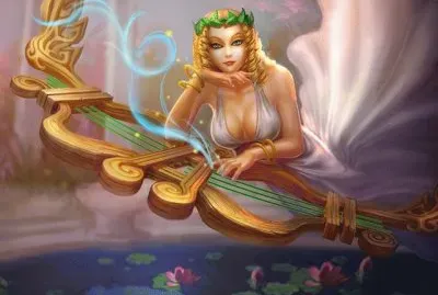 Chica rubia tocando instrumento musical jigsaw puzzle