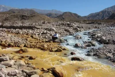 Confluencia de rÃ­os en La Rioja. Argentina