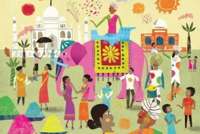 Indian Taj Mahal illustration