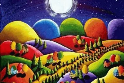 Colorful Landscape by Renie Britenbucher