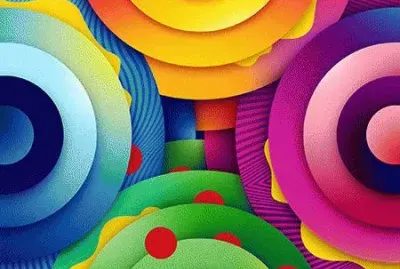 Colored jigsaw puzzle