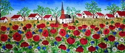 A lot of Poppies by Viorica Farkas