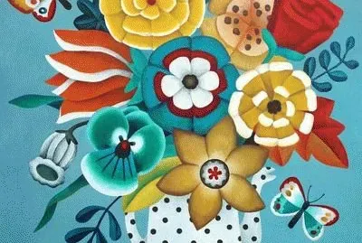 Flowers and Butterflies by Yvonne jigsaw puzzle