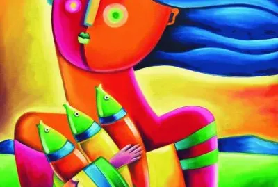 פאזל של Fish Woman