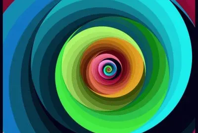 Colored Fractal jigsaw puzzle