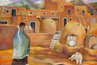 New Mexican Pueblo by Marilu Norden