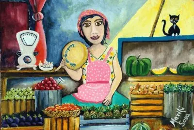 Selling Vegetables by MarilÃº Sosa