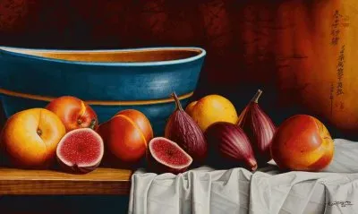 Still Life Peaches and Figs by Horacio Cardozo