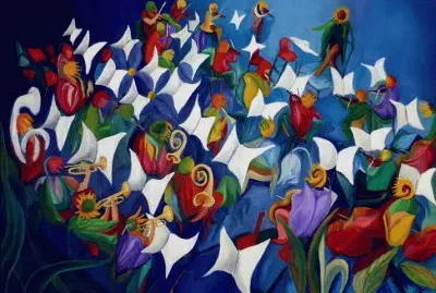 Flowerful Orchestra by Jacques Guignard