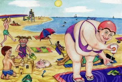 At the Beach by Carolyn Watson Dubisch