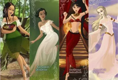 Pocahontas Tiana Jasmine Aurora