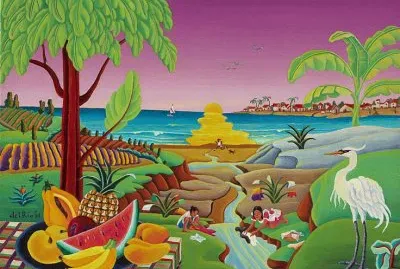 Sunset on the Beach by Raul del Rio