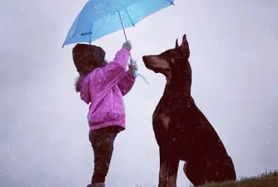 NiÃ±a y perro
