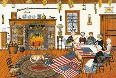 Quilt makers by Charles Wysocki