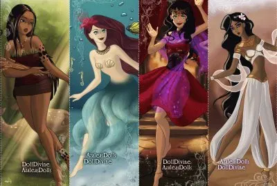 Pocahontas Ariel Esmeralda Jasmine