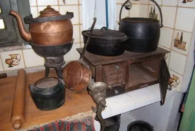 antigua cocina a leÃ±a