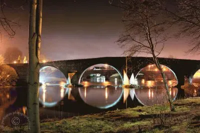 Stirling Bridge night jigsaw puzzle