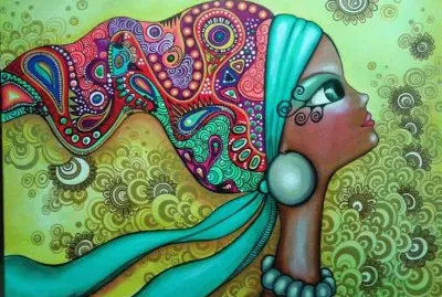 פאזל של Lady with Headscarf