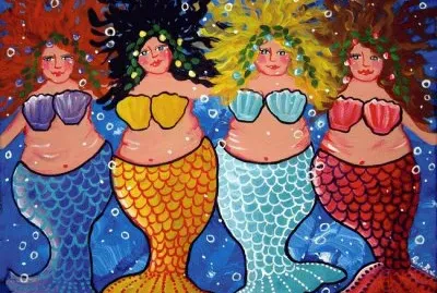 Chubby Mermaids by Renie Britenbucher