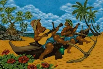 Music on Waikiki Beach by Dietrich Varez