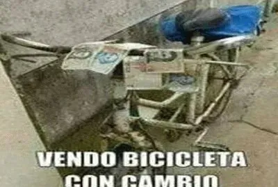Bicicleta con cambio.