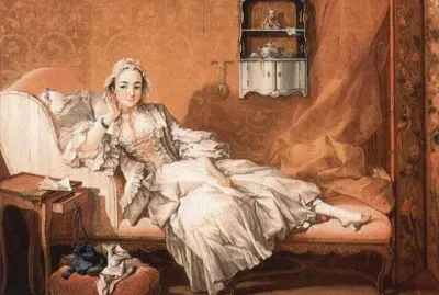 Dama en su chaise longue.  FranÃ§ois Boucher