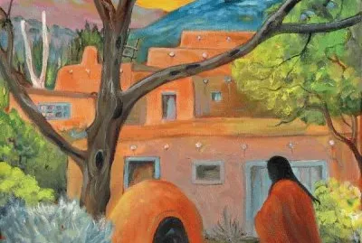 Blue Mountain Pueblo at Sunset by Norden