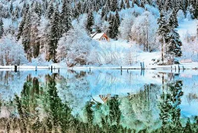 Lago de Vallon. Francia