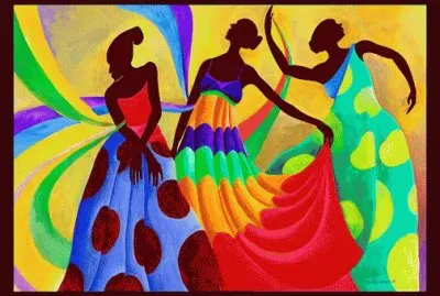 Dancing African Ladies