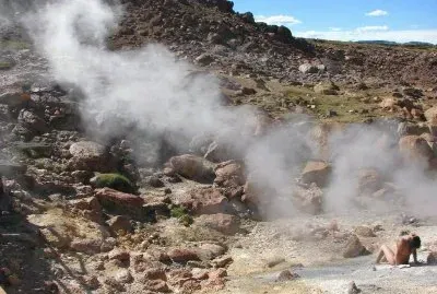 Termas Las Maquinitas. Copahue. NeuquÃ©n. Argentina