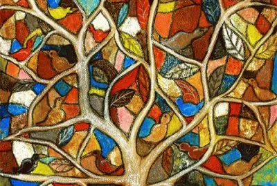 Folk art Tree jigsaw puzzle