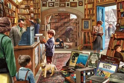 Old Bookshop by Steve Crisp jigsaw puzzle