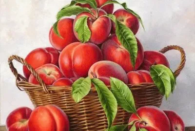 Peaches in a Basket