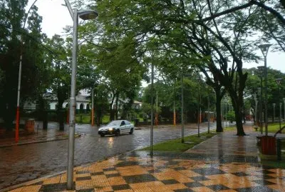 DÃ­a de lluvia en Puerto IguazÃº. Misiones. Argentina