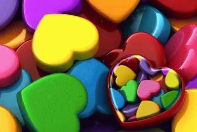 Colored Hearts