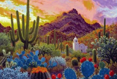 Arizona Desert by August Evening jigsaw puzzle