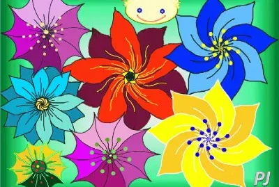 Fiery Flowers for July