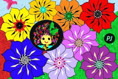 Little Holly and her Flowers