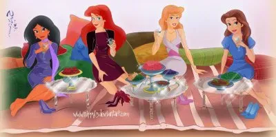 פאזל של Jasmine Ariel Cinderella Belle