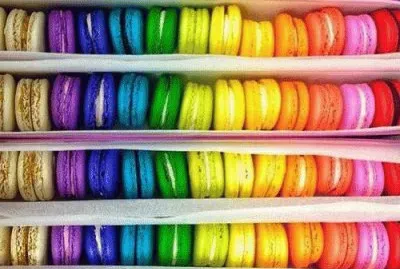 Colored Macarons