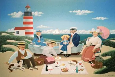 Picknick at the Seaside by Jean Pierre Lorand jigsaw puzzle